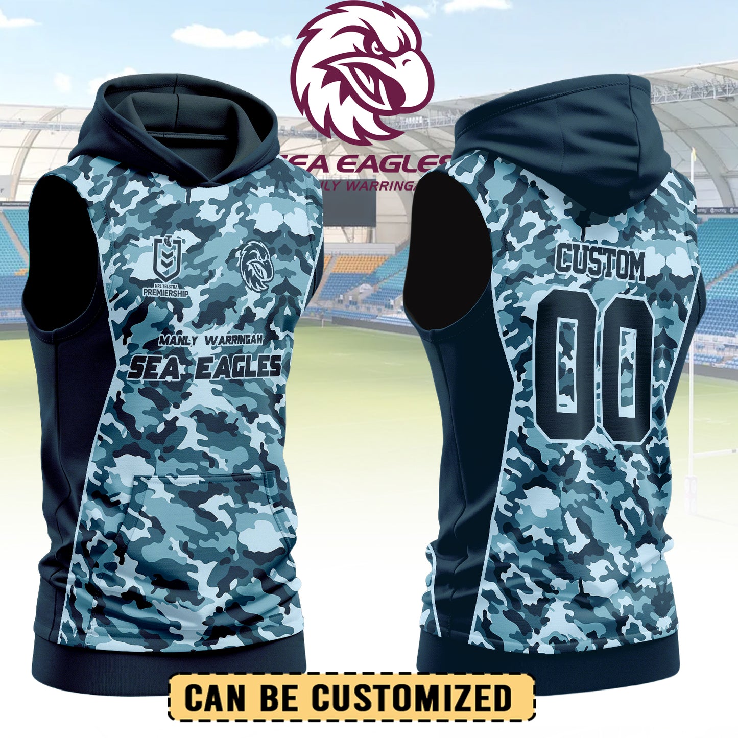 MAN Personalized Custom Hooded Tank Top 6