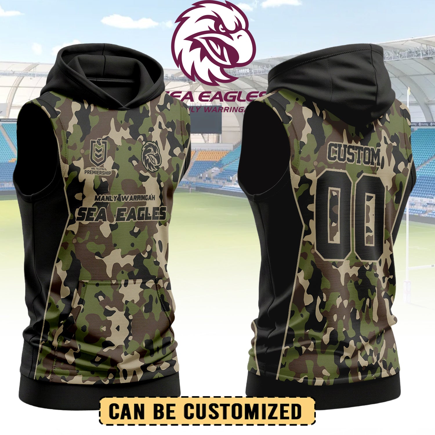 MAN Personalized Custom Hooded Tank Top 6