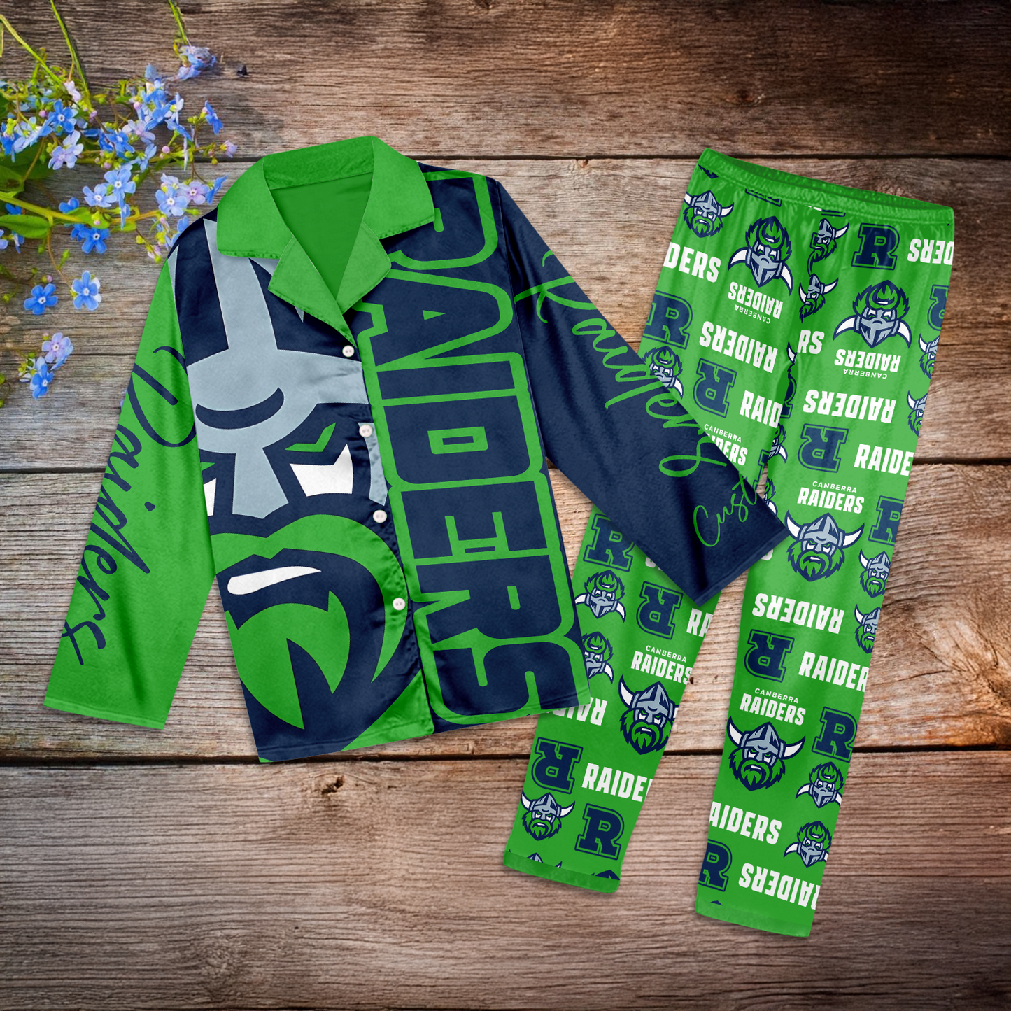 CAN Personalized Custom Long Pajamas Set