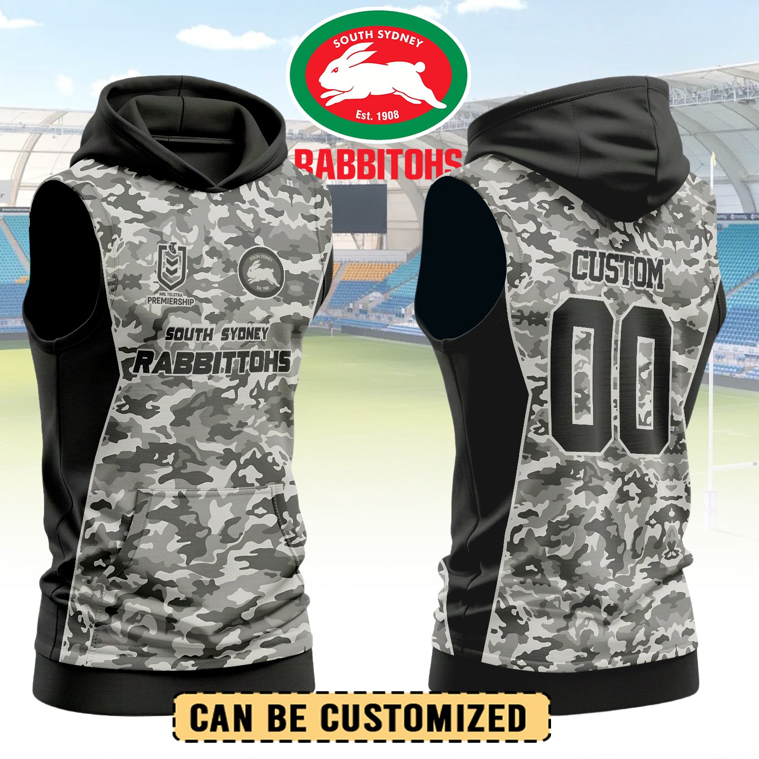 SOU Personalized Custom Hooded Tank Top 6