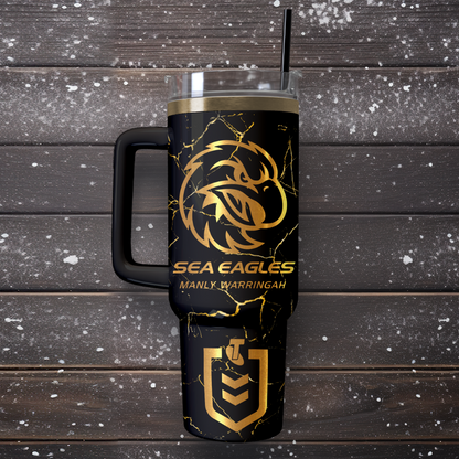 MAN Personalized Custom 40oz 30oz Stainless Steel Tumbler With Handle 4