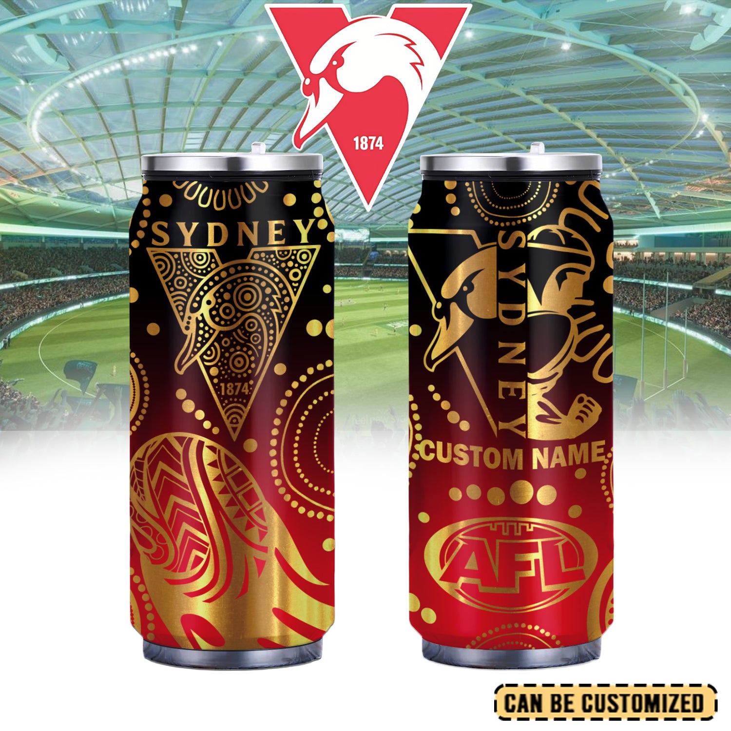 SS Personalized Custom Can Shaped Tumbler
