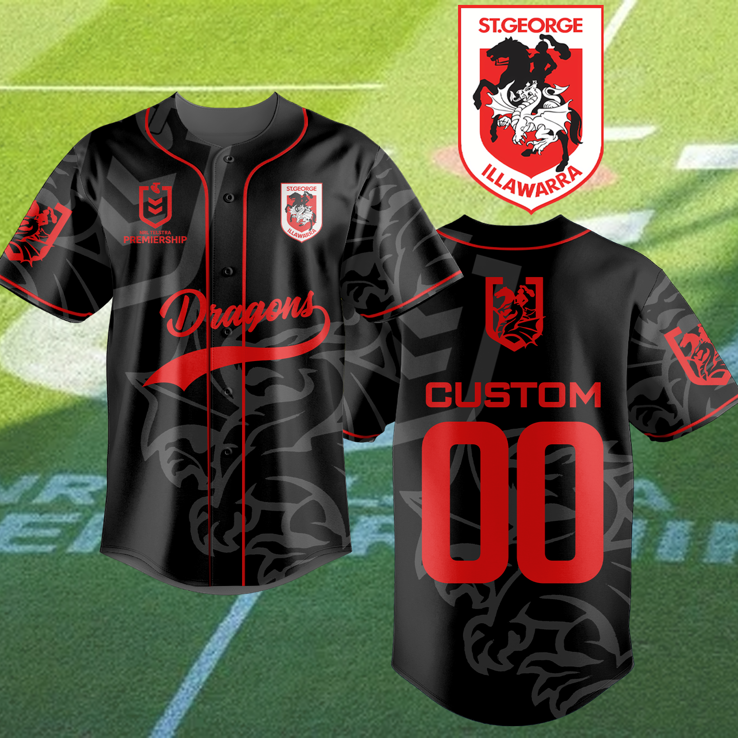 STG Personalized Custom Baseball Jersey
