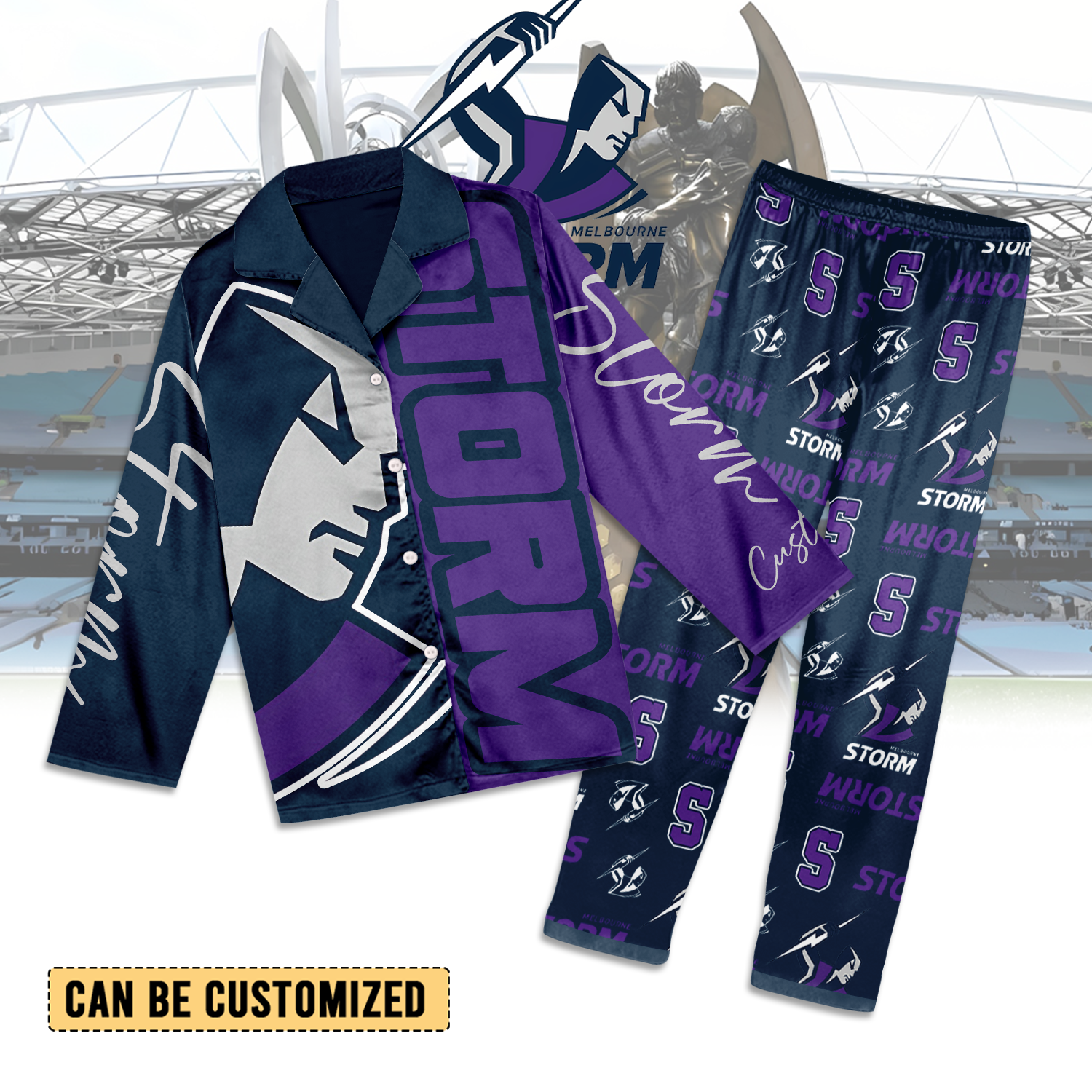 MEL Personalized Custom Long Pajamas Set