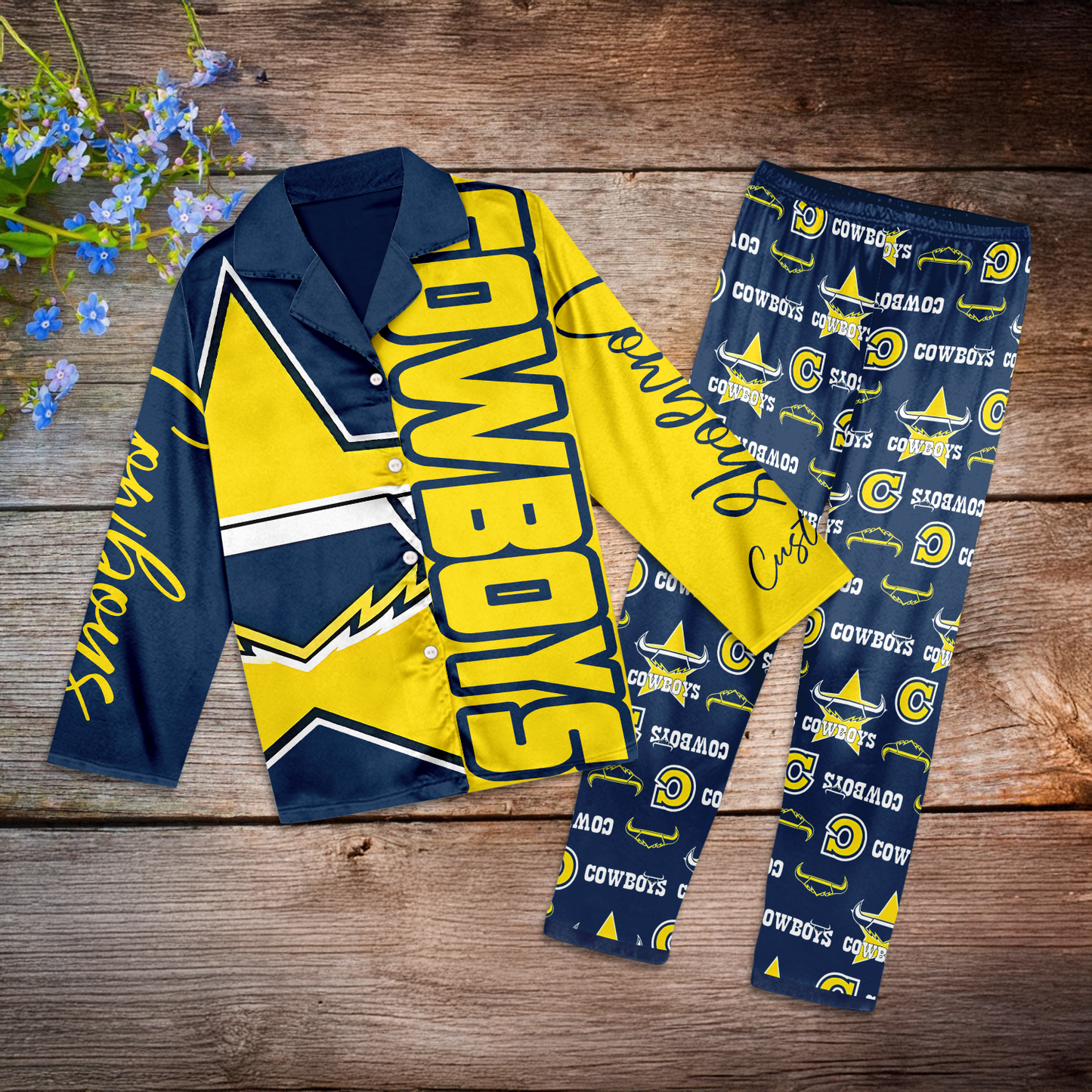 NQL Personalized Custom Long Pajamas Set