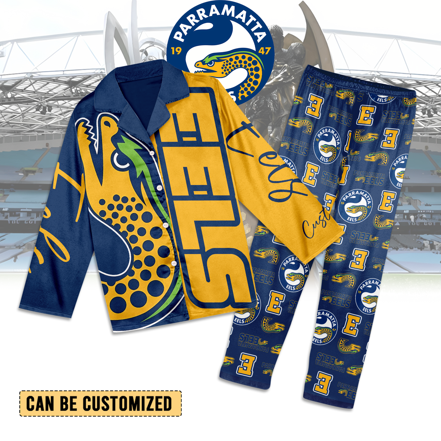 PAR Personalized Custom Long Pajamas Set