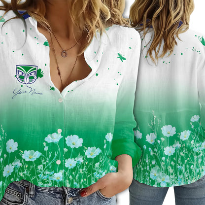 NZL Personalized Custom Women's Casual Shirt 2