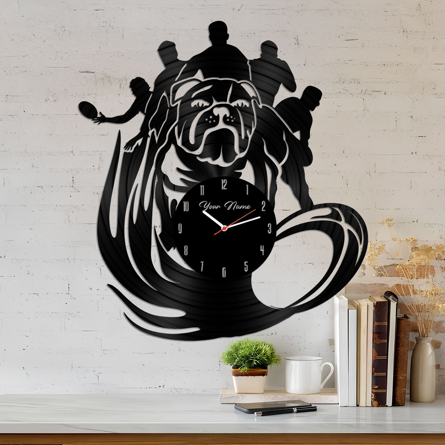 CBY Personalized Custom Vinyl Clock With Led For Home