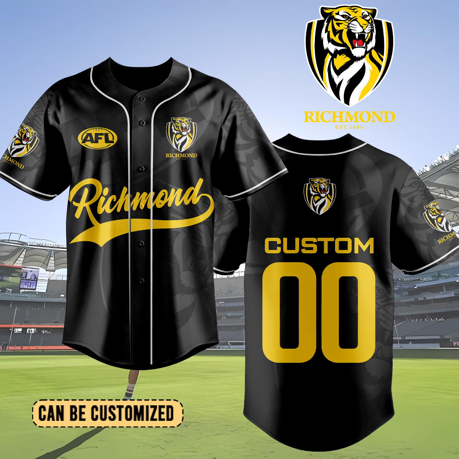RIC Personalized Custom Baseball Jersey 7