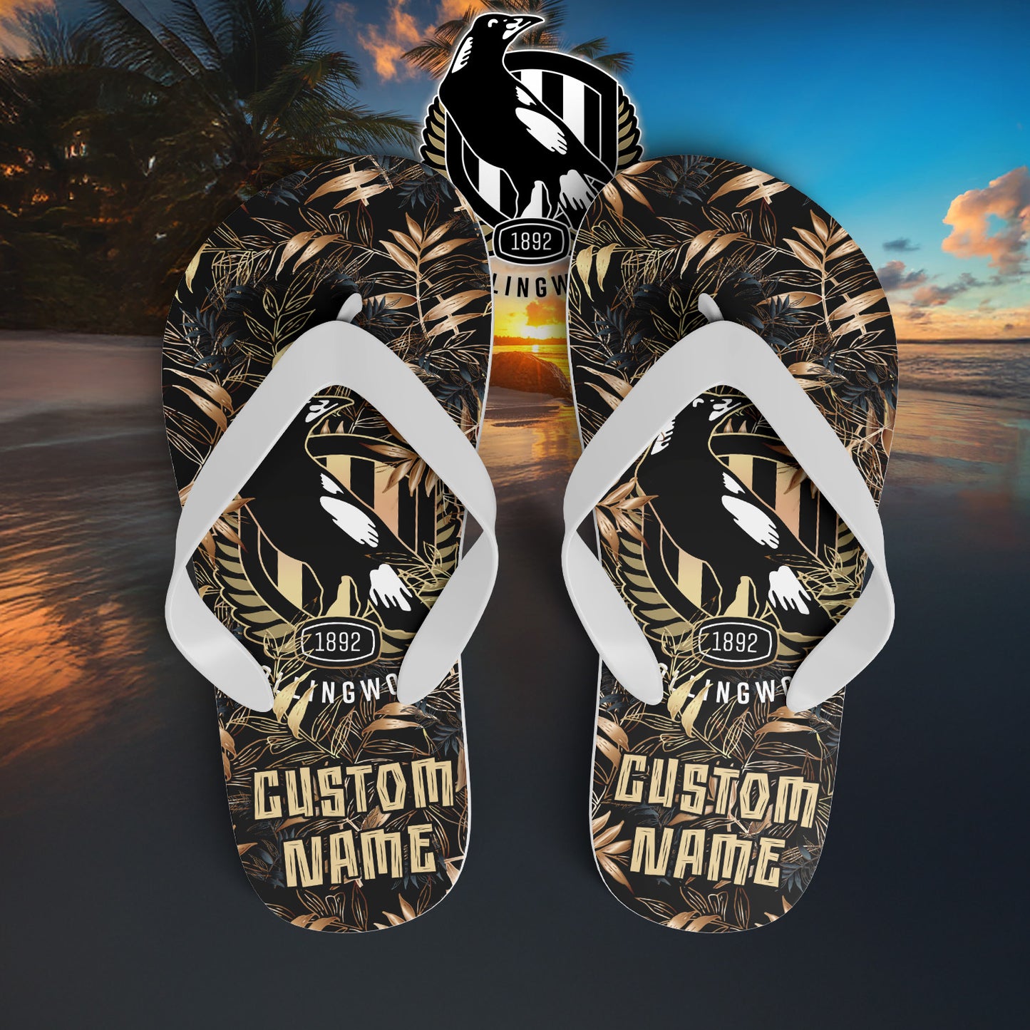 COL Personalized Custom Flip Flops 5