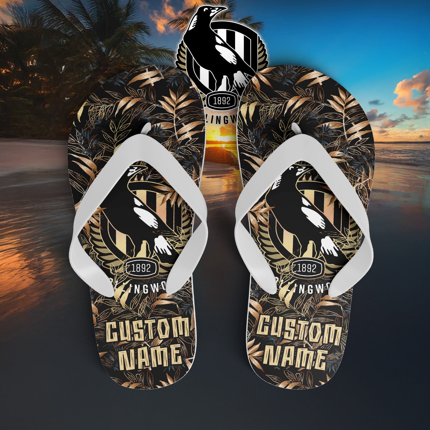 COL Personalized Custom Flip Flops 5