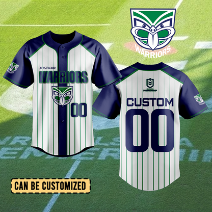 NZL Personalized Custom Baseball Jersey 8