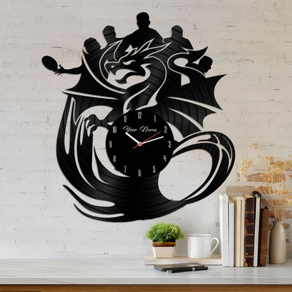 STG Personalized Custom Vinyl Clock With Led For Home