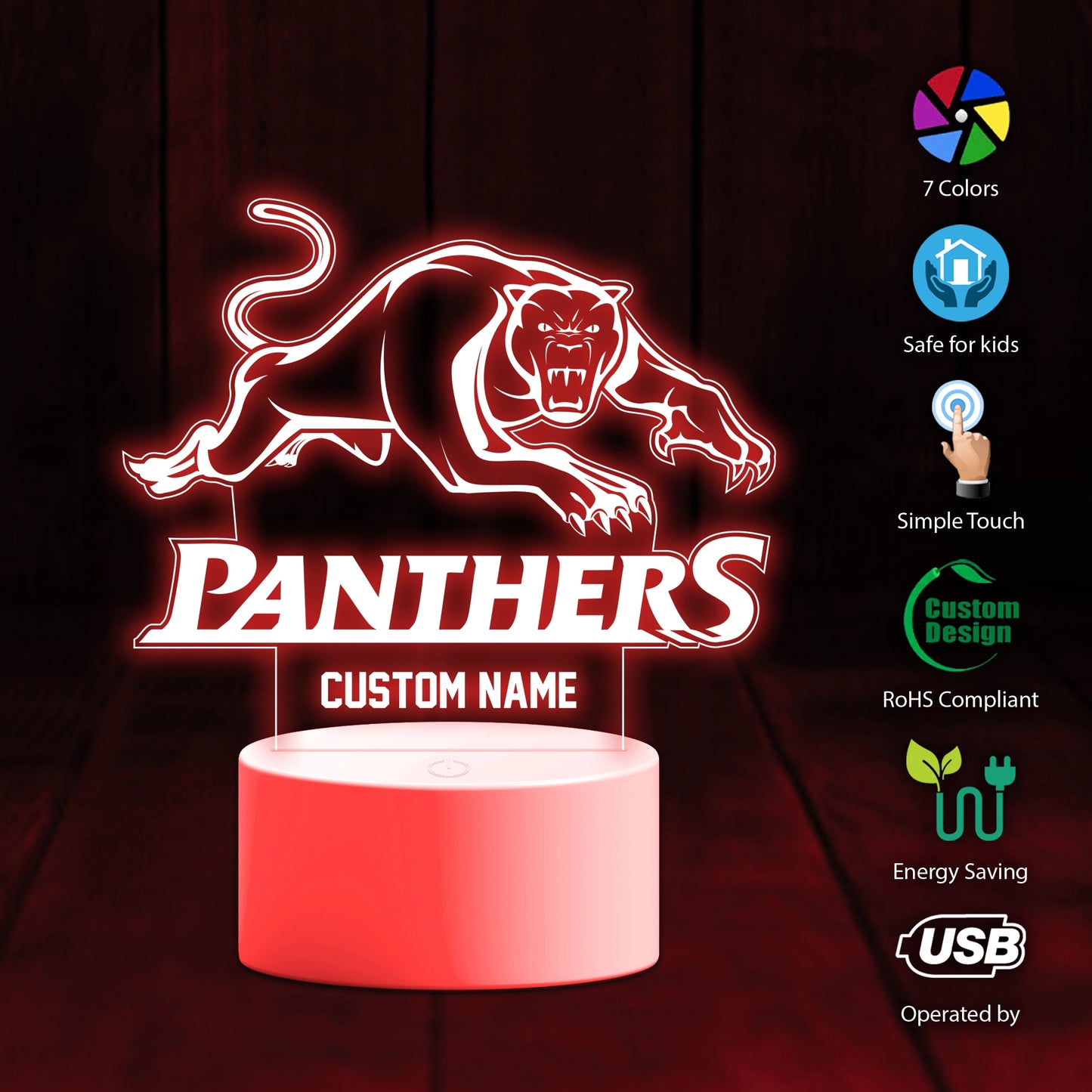 Pen Personalized Custom 3D Led Light Gift For Fans