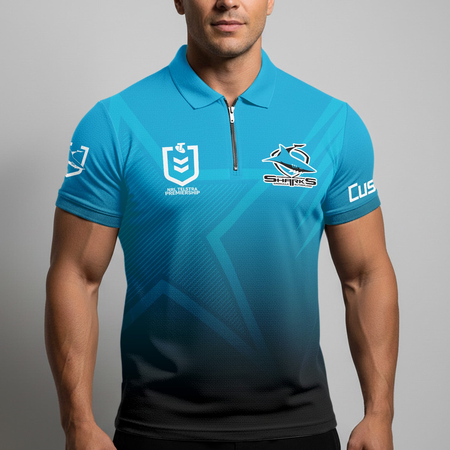 CRO Personalized Custom Zip Polo Shirt