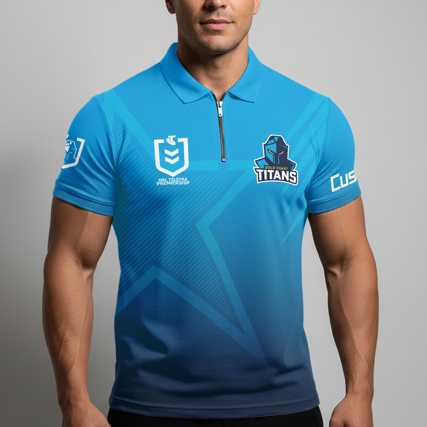 GLD Personalized Custom Zip Polo Shirt