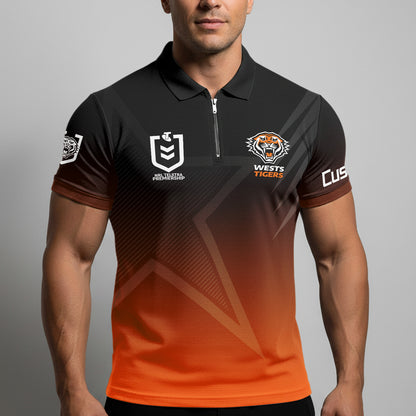 WST Personalized Custom Zip Polo Shirt