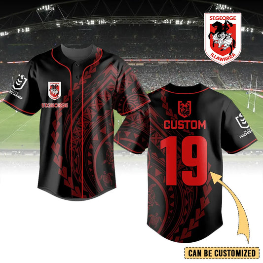 STG Personalized Custom Baseball Jersey 9