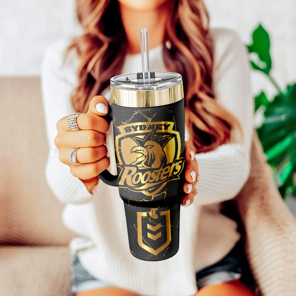 SYD Personalized Custom 40oz 30oz Stainless Steel Tumbler With Handle 4