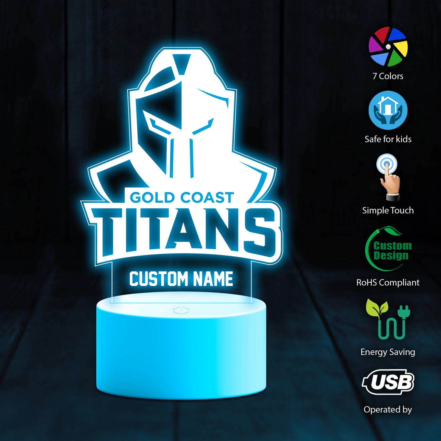 Gld Personalized Custom 3D Led Light Gift For Fans