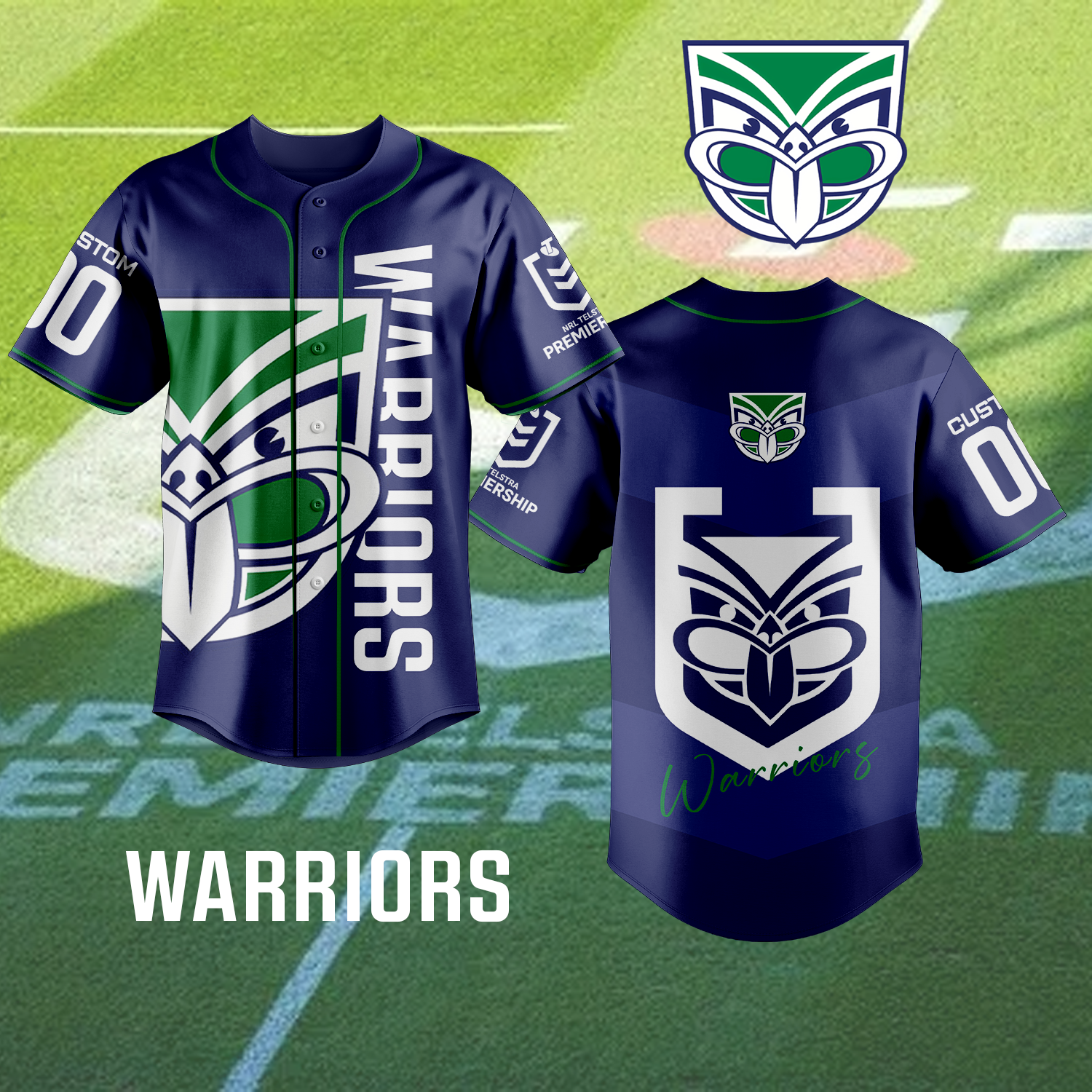 NZL Personalized Custom Baseball Jersey 2