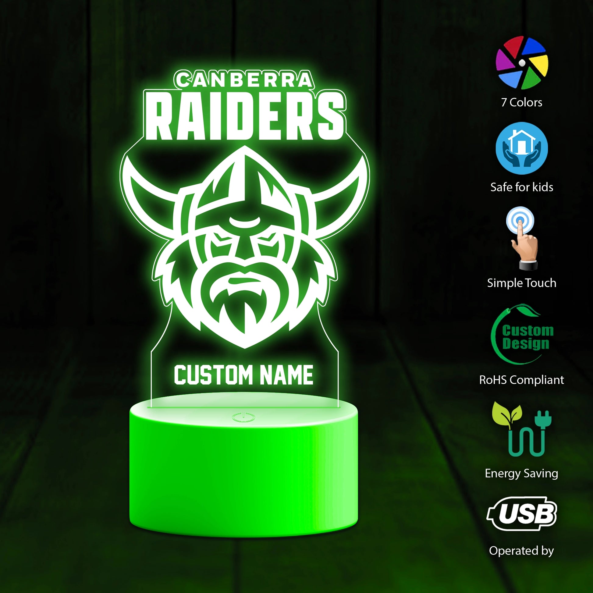 Can Personalized Custom 3D Led Light Gift For Fans