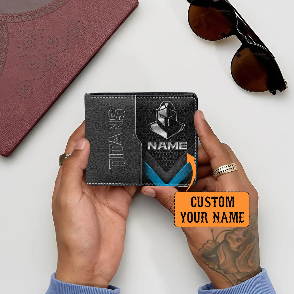 GLD Personalized Custom Leather Wallet 2