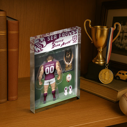 MAN Personalized Custom Sports Acrylic Block Plaque