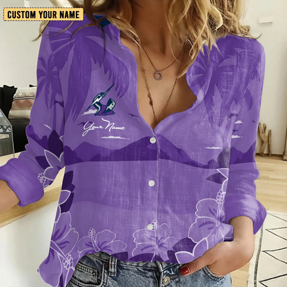 MEL Personalized Custom Women's Casual Shirt 3