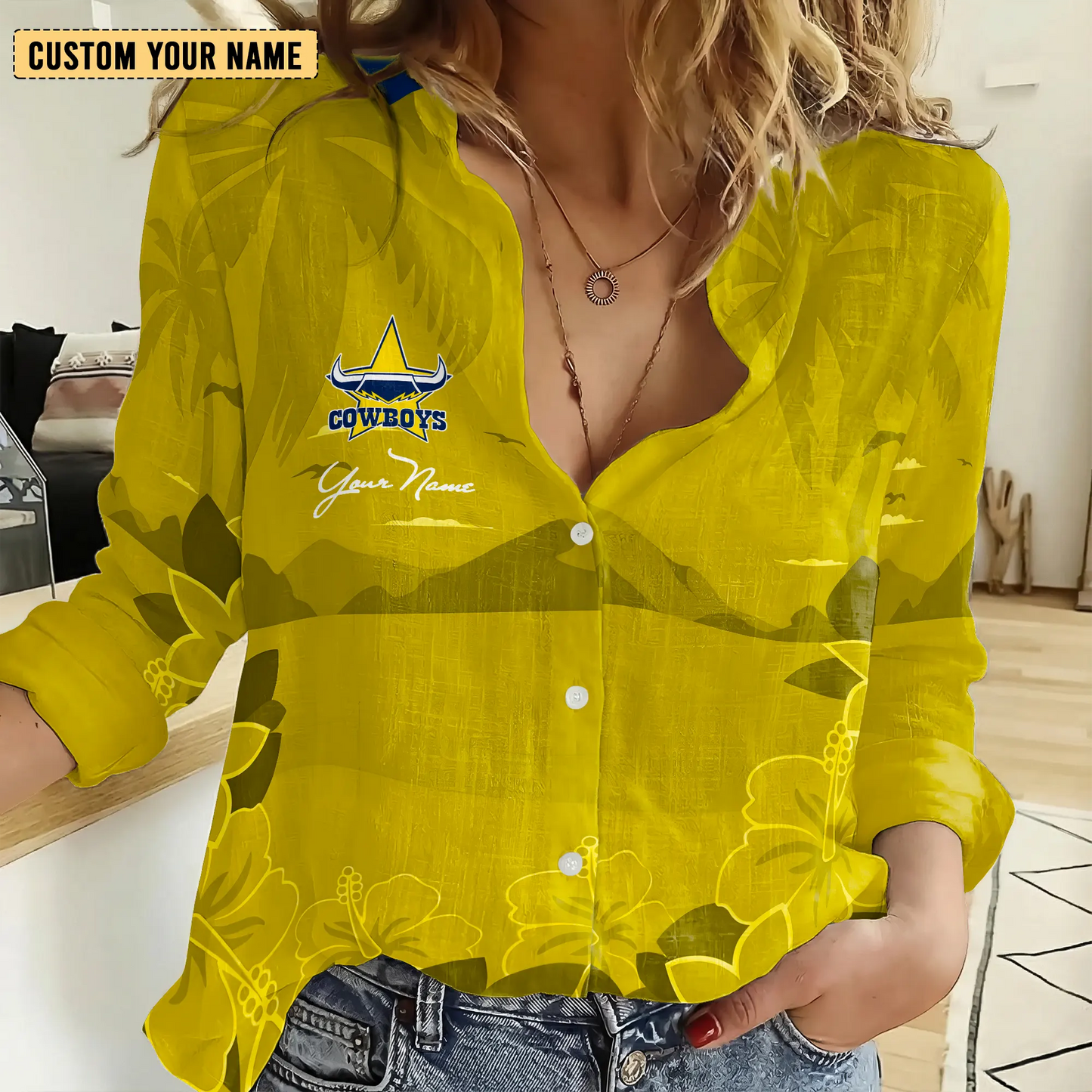 NQL Personalized Custom Women's Casual Shirt 3