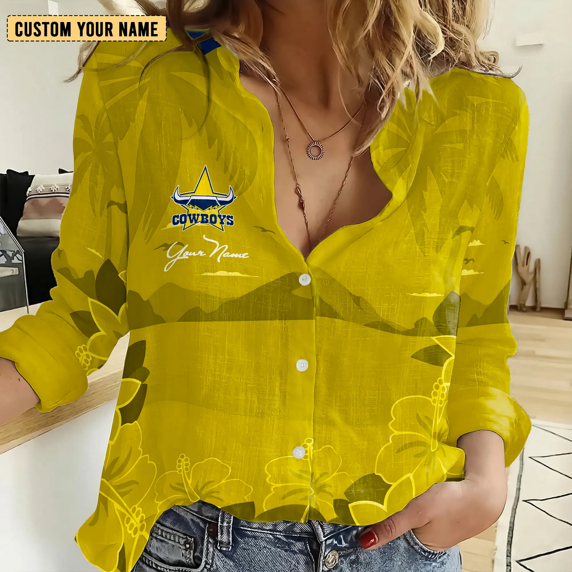 NQL Personalized Custom Women's Casual Shirt 3