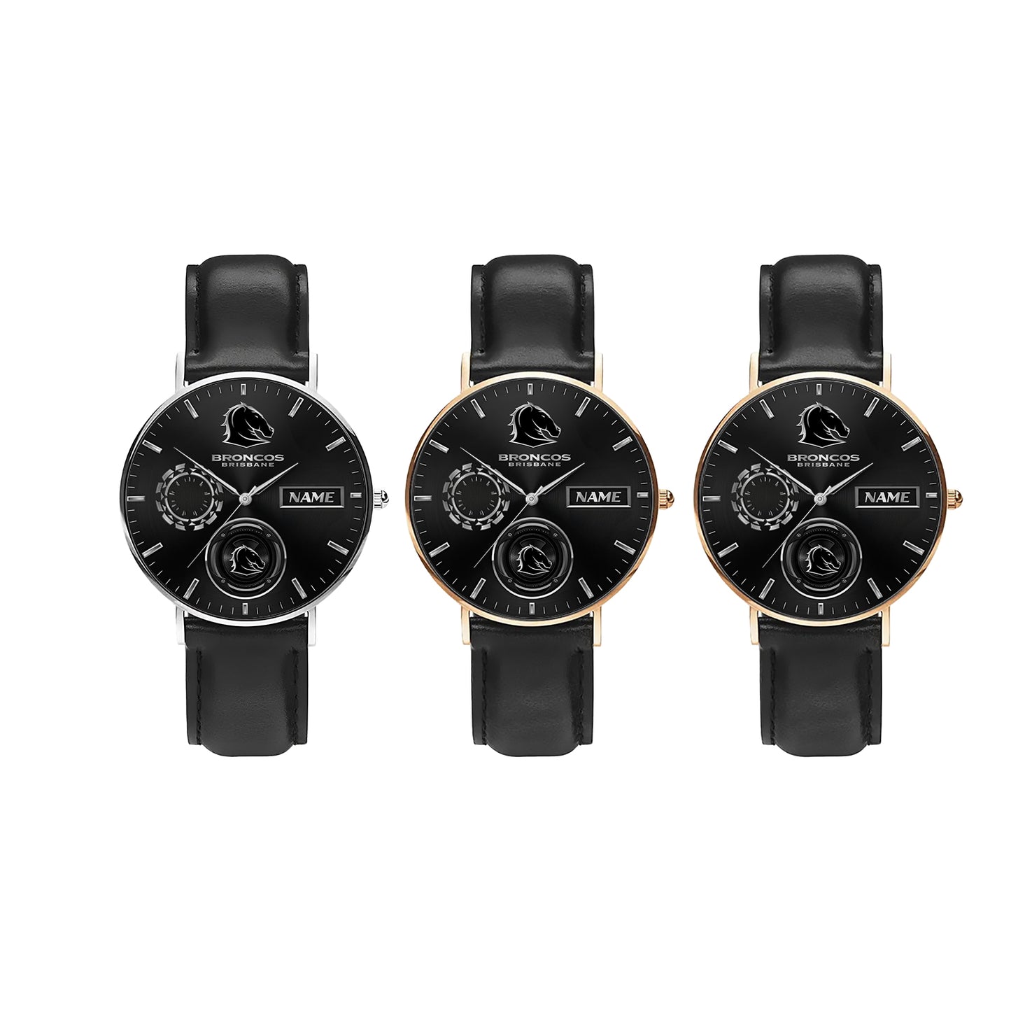 BRI Personalized Custom Stitched Leather Watch 2