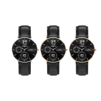 NEW Personalized Custom Stitched Leather Watch 2