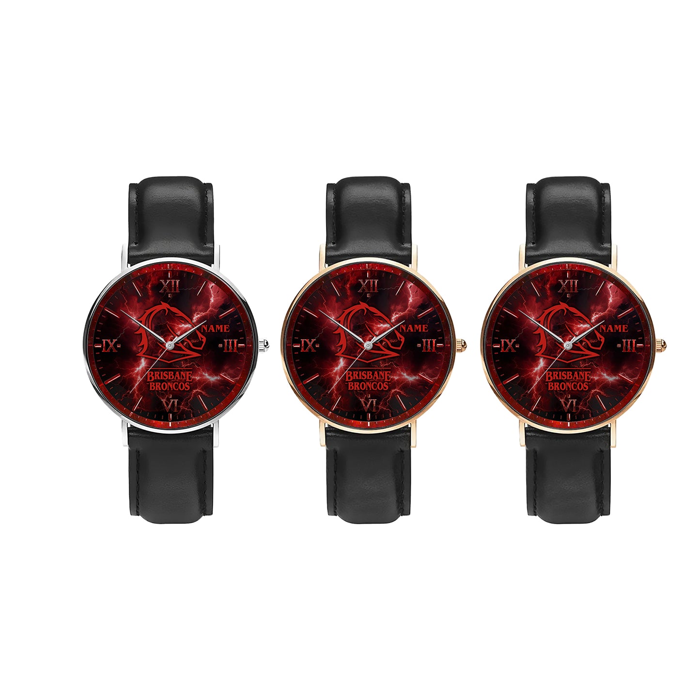BRI Personalized Custom Stitched Leather Watch 3