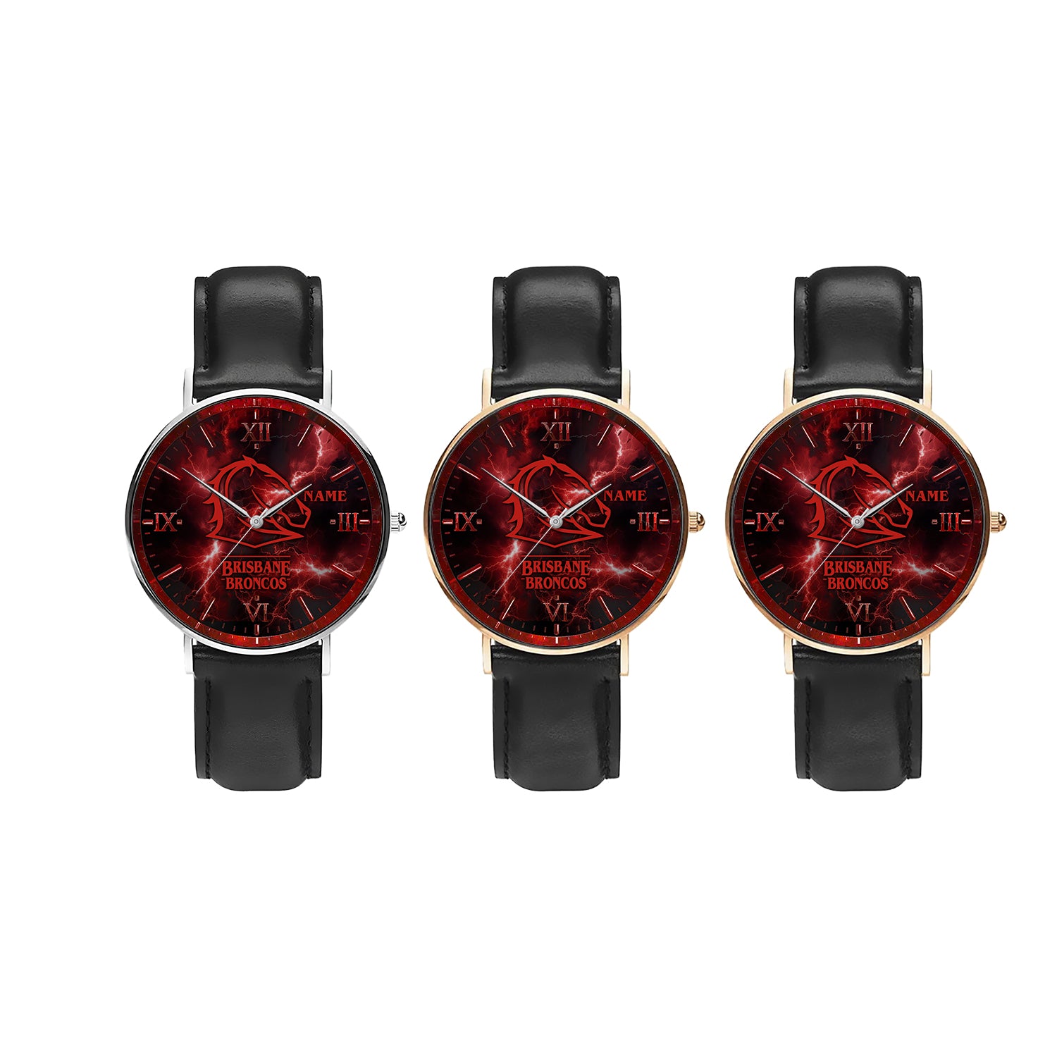 BRI Personalized Custom Stitched Leather Watch 3