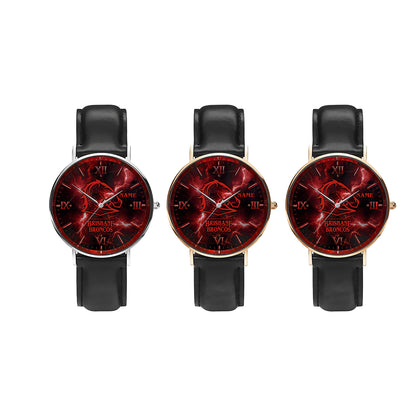 BRI Personalized Custom Stitched Leather Watch 3