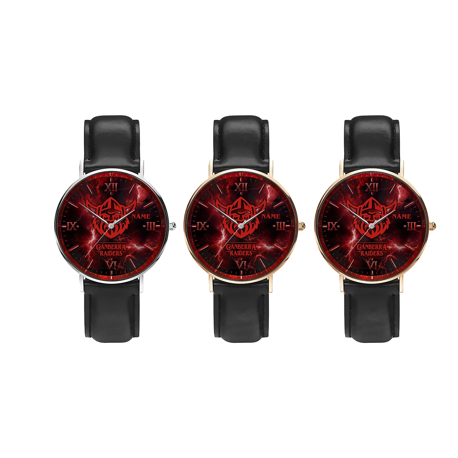 CAN Personalized Custom Stitched Leather Watch 3