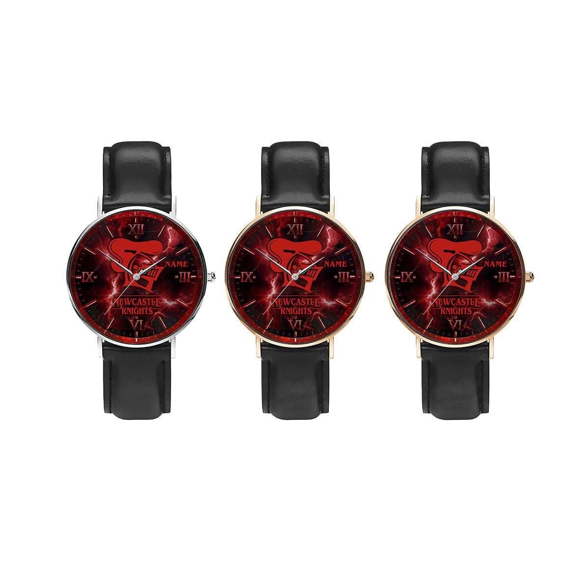 NEW Personalized Custom Stitched Leather Watch 3