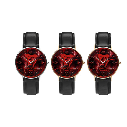 NEW Personalized Custom Stitched Leather Watch 3