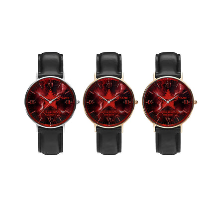 NQL Personalized Custom Stitched Leather Watch 3