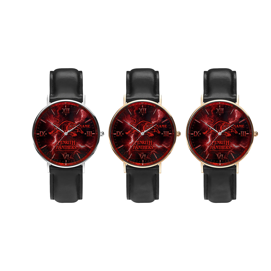 PEN Personalized Custom Stitched Leather Watch 3