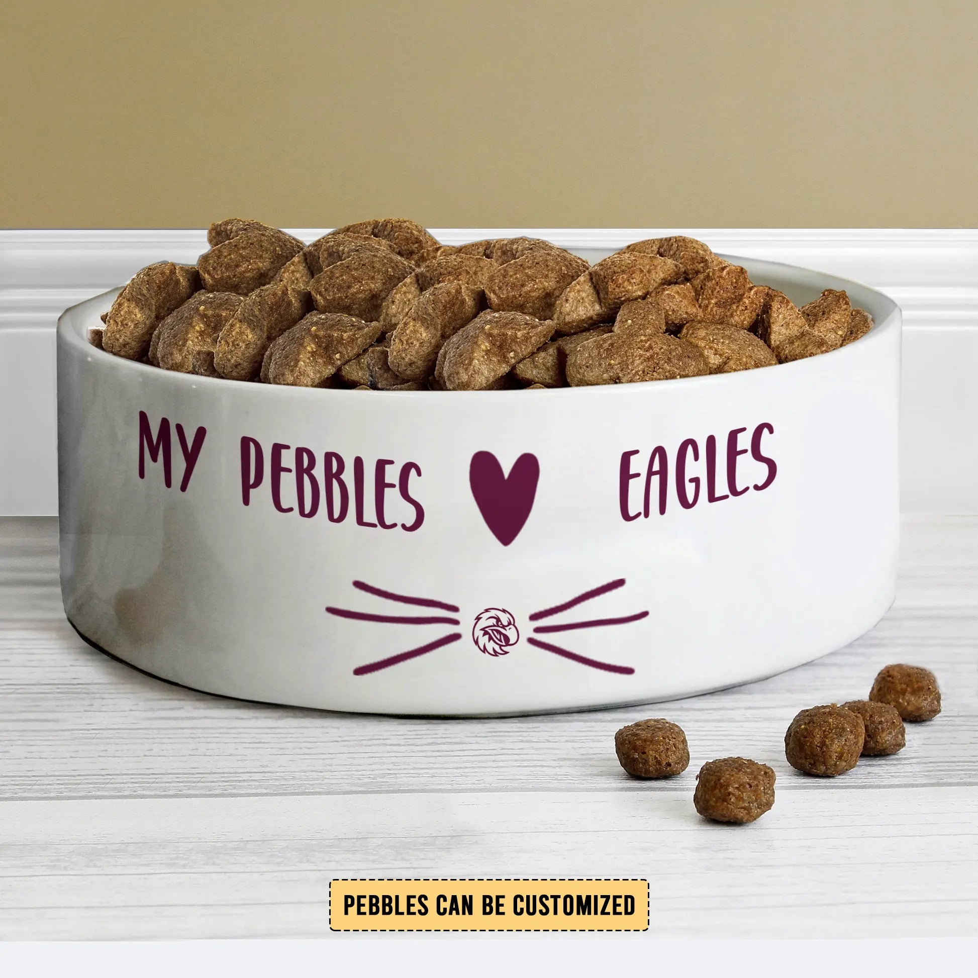 MAN Personalized Custom Ceramic Pet Bowl 1