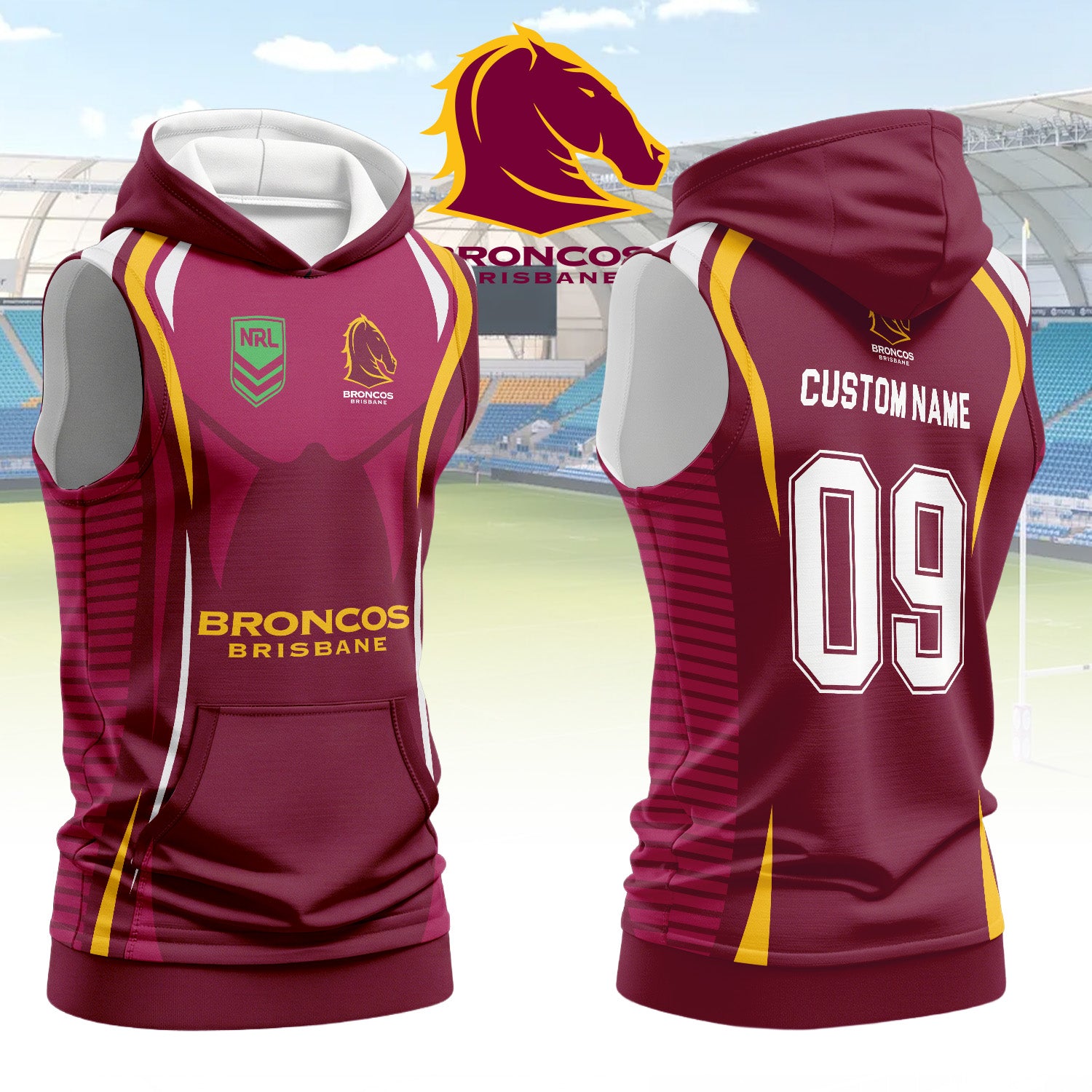 BRI Personalized Custom Hooded Tank Top