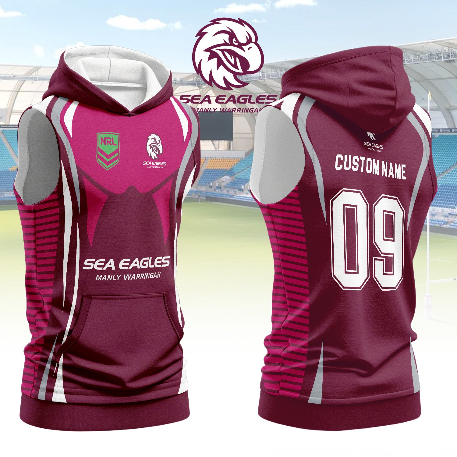 MAN Personalized Custom Hooded Tank Top