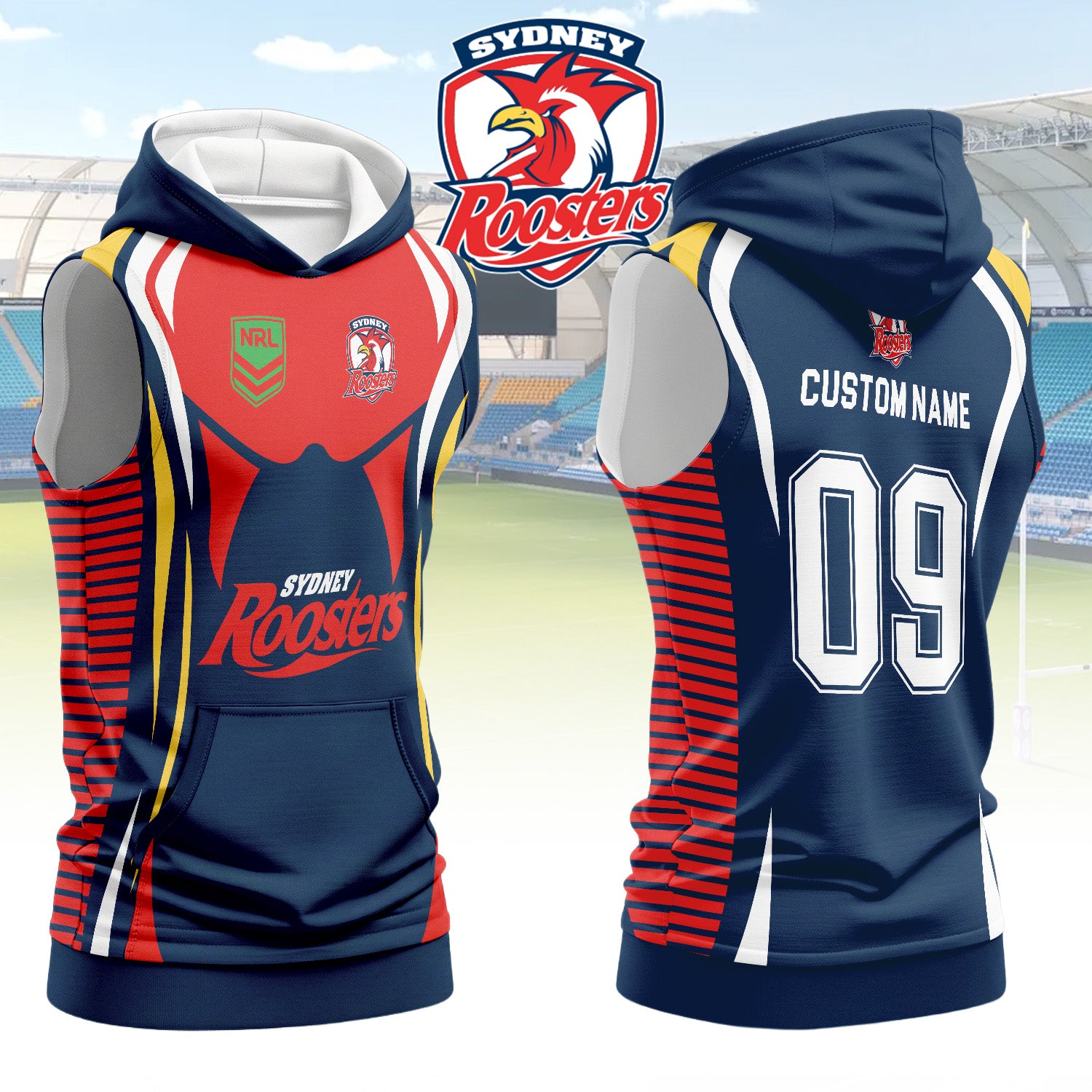 SYD Personalized Custom Hooded Tank Top