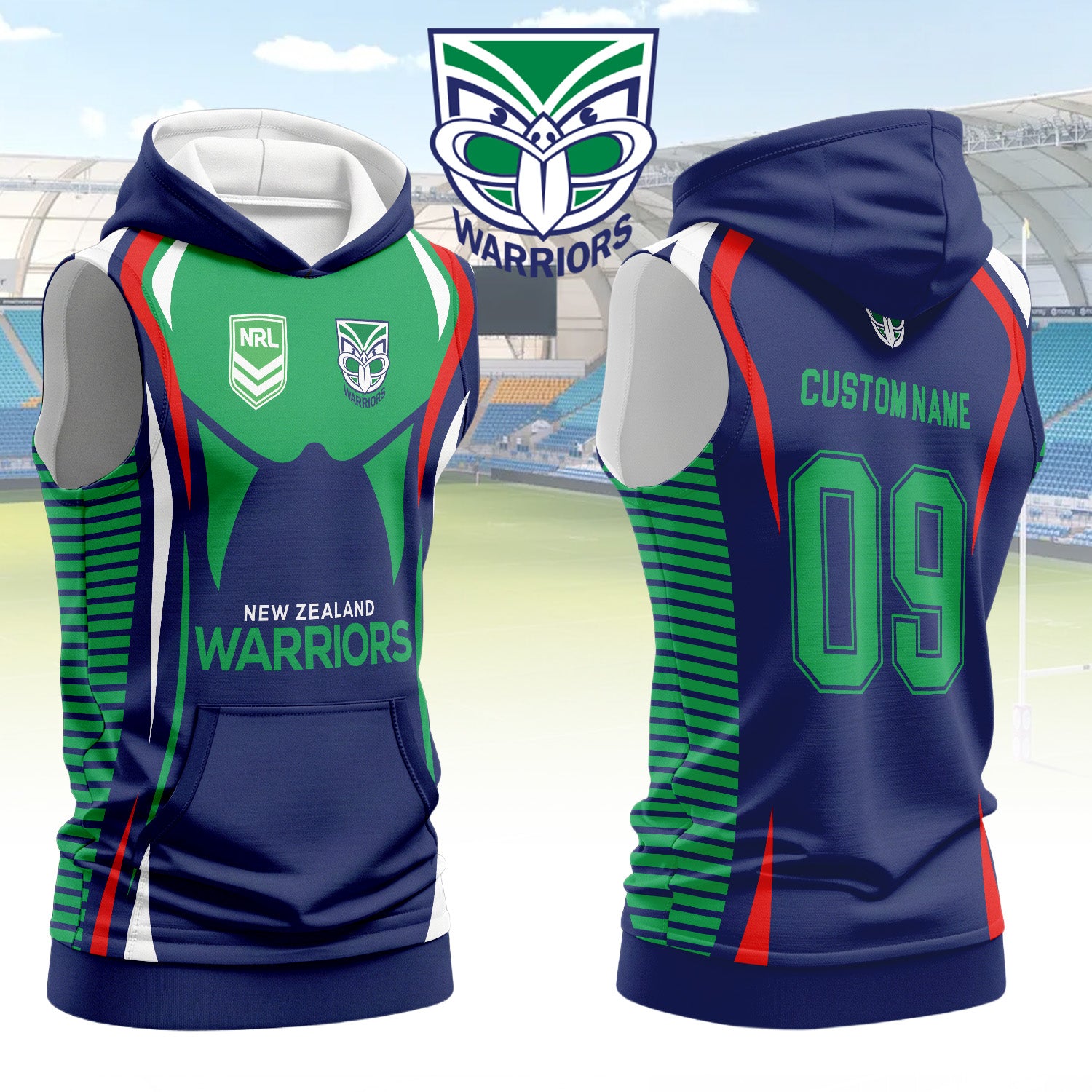 NZL Personalized Custom Hooded Tank Top