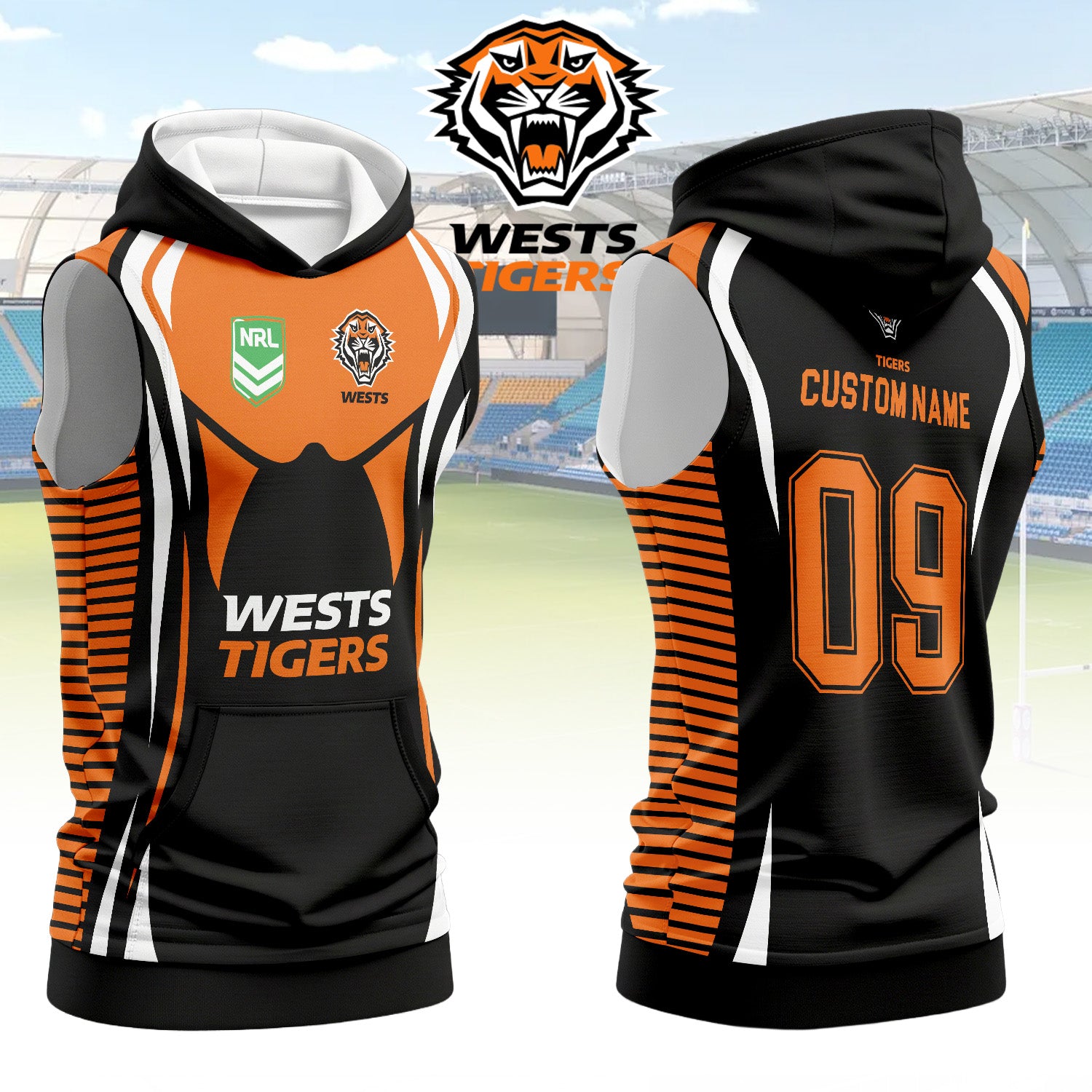 WST Personalized Custom Hooded Tank Top