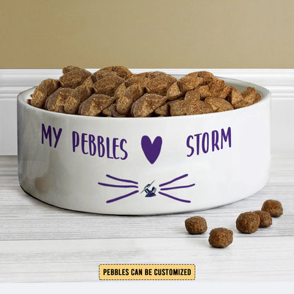MEL Personalized Custom Ceramic Pet Bowl 2