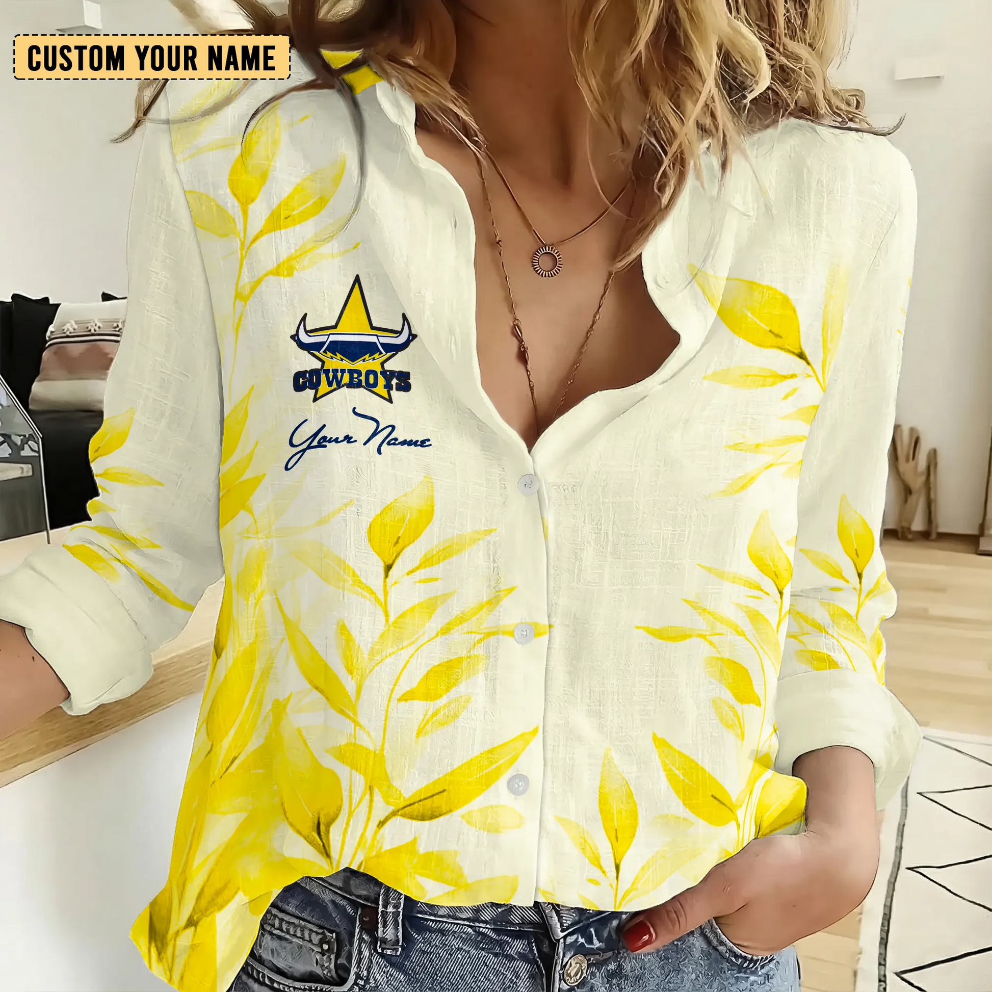 NQL Personalized Custom Women's Casual Shirt 5