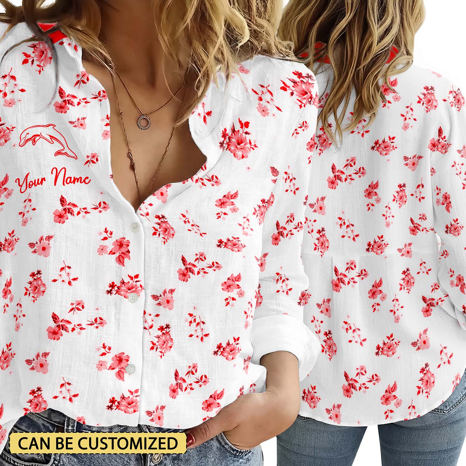 DOL Personalized Custom Women's Casual Shirt